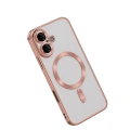 HERŞEYTREND Apple İphone 16 Kılıf Kross Magneticsafe Kapak - Rose