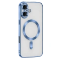 HERŞEYTREND Apple İphone 16 Kılıf Kross Magneticsafe Kapak - Sierra Blue