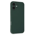 HERŞEYTREND Apple İphone 16 Plus Kılıf First Silikon - Koyu Yeşil