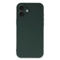 HERŞEYTREND Apple İphone 16 Plus Kılıf First Silikon - Koyu Yeşil