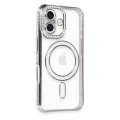 HERŞEYTREND Apple İphone 16 Plus Kılıf Joke Simli Magneticsafe Kılıf - Gri