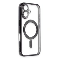 HERŞEYTREND Apple İphone 16 Plus Kılıf Kross Magneticsafe Kapak - Siyah