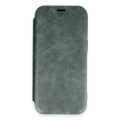 HERŞEYTREND Apple İphone 16 Pro Kılıf Flip Cover - Koyu Yeşil