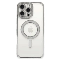 HERŞEYTREND Apple İphone 16 Pro Kılıf Joke Simli Magneticsafe Kılıf - Gümüş
