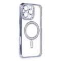 HERŞEYTREND Apple İphone 16 Pro Kılıf Joke Simli Magneticsafe Kılıf - Mavi