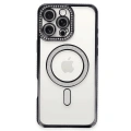 HERŞEYTREND Apple İphone 16 Pro Kılıf Joke Simli Magneticsafe Kılıf - Siyah