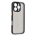 HERŞEYTREND Apple İphone 16 Pro Kılıf Montreal Silikon Kapak - Siyah