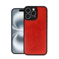 HERŞEYTREND Apple İphone 16 Pro Max Kılıf Aras Deri Kapak - Kırmızı