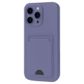 HERŞEYTREND Apple İphone 16 Pro Max Kılıf Kelvin Kartvizitli Silikon - Lila
