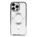 HERŞEYTREND Apple İphone 16 Pro Max Kılıf Kross Magneticsafe Kapak - Gümüş