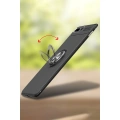 HERŞEYTREND Apple İphone 7 Plus Kılıf Range Yüzüklü Silikon - Kırmızı