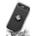 HERŞEYTREND Apple İphone 7 Plus Kılıf Range Yüzüklü Silikon - Kırmızı