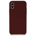 HERŞEYTREND Apple İphone Xs Max Kılıf Lansman Legant Silikon - Bordo