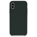 HERŞEYTREND Apple İphone Xs Max Kılıf Lansman Legant Silikon - Koyu Yeşil