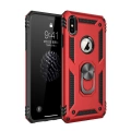 HERŞEYTREND Apple İphone Xs Max Kılıf Sofya Yüzüklü Silikon Kapak - Kırmızı
