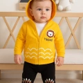 HERŞEYTREND Aslan Desenli 3lü Erkek Bebek Takımı