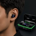 HERŞEYTREND Bluetooth 5.1 Oyuncu Kulaklığı LED Ekranlı Powerbank Kulaklık