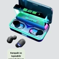 HERŞEYTREND Bluetooth 5.1 Oyuncu Kulaklığı LED Ekranlı Powerbank Kulaklık