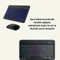 HERŞEYTREND Bluetooth 5.3 Destekli Şarjlı Taşınabilir Klavye + Mouse Kombinasyonu
