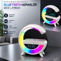 HERŞEYTREND Bluetooth Hoparlör 15W Kablosuz Hızlı Şarj LED Gece Lambası