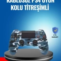 HERŞEYTREND Bluetooth Kablosuz PS4 Gamepad Çift Motorlu Siyah Controller