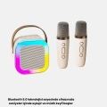 HERŞEYTREND Bluetooth Karaoke Hoparlör Renkli LED Işıklı ve Type-C Şarjlı