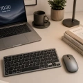 HERŞEYTREND Bluetooth ve 2.4G Destekli Kablosuz Klavye Mouse Seti Şarj Edilebilir