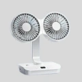 HERŞEYTREND Çift Kafalı Masaüstü ve Duvar Tipi Sessiz USB Şarjlı Fan