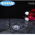 HERŞEYTREND Circle Tekli Yuvarlak Cam Kahvaltılık Royaleks-81474