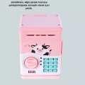 HERŞEYTREND Çocuklar İçin Pembe ATM Görünümlü Elektronik Kumbara