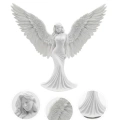 HERŞEYTREND Dekoratif Melek İnsan Figürlü 3D Heykel Biblo Modern Ev Dekoru
