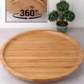 HERŞEYTREND Dönerli Bambu Sunum Tabağı 30 Cm Royaleks-DS3030