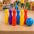 HERŞEYTREND Eğlenceli Bowling Oyuncak Seti Çocuklar İçin Renkli Kuka ve Top