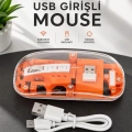 HERŞEYTREND Fare Mouse Çift Modlu Kablosuz Bağlantılı 2.4GHz Destekli