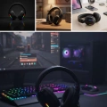 HERŞEYTREND Gaming Headset Kablosuz Bluetooth 40MM Sürücülü Mikrofonlu Oyuncu Kulaklığı