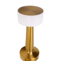 HERŞEYTREND Gold Kare LED Masa Lambası Şarjlı Dimmer Kontrollü Dekoratif Işık