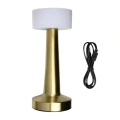 HERŞEYTREND Gold Kare LED Masa Lambası Şarjlı Dimmer Kontrollü Dekoratif Işık