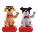 HERŞEYTREND Güneş Enerjili Sallanan Köpek Figürü