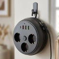 HERŞEYTREND Güvenli Çoklu Priz 3 Priz 3 USB 1 Type C Termal Koruma Uzun Kablo