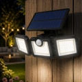 HERŞEYTREND Hareket Sensörlü Solar Bahçe Lambası Güçlü LED Duvar Projektörü