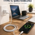HERŞEYTREND Hızlı Şarj Destekli 2 Metre Type-C Kablo
