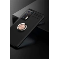 HERŞEYTREND Huawei P40 Kılıf Range Yüzüklü Silikon - Siyah-gold