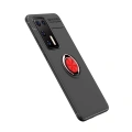 HERŞEYTREND Huawei P40 Kılıf Range Yüzüklü Silikon - Siyah-kırmızı