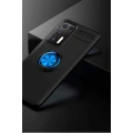 HERŞEYTREND Huawei P40 Kılıf Range Yüzüklü Silikon - Siyah-mavi