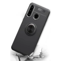 HERŞEYTREND Huawei Y6p Kılıf Range Yüzüklü Silikon - Siyah-kırmızı