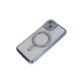 HERŞEYTREND İphone 13 Kılıf Joke Simli Magneticsafe Kılıf - Mavi