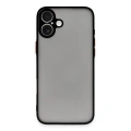 HERŞEYTREND İphone 16 Kılıf Montreal Silikon Kapak - Siyah