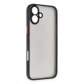 HERŞEYTREND İphone 16 Kılıf Montreal Silikon Kapak - Siyah