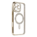 HERŞEYTREND İphone 16 Pro Kılıf Joke Simli Magneticsafe Kılıf - Gold