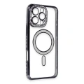 HERŞEYTREND İphone 16 Pro Kılıf Joke Simli Magneticsafe Kılıf - Siyah